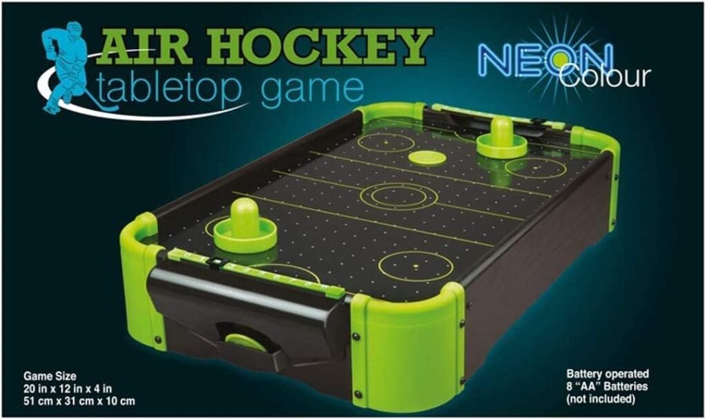 Air Hockey Table | 20-inch Neon Version Table Top Family Game