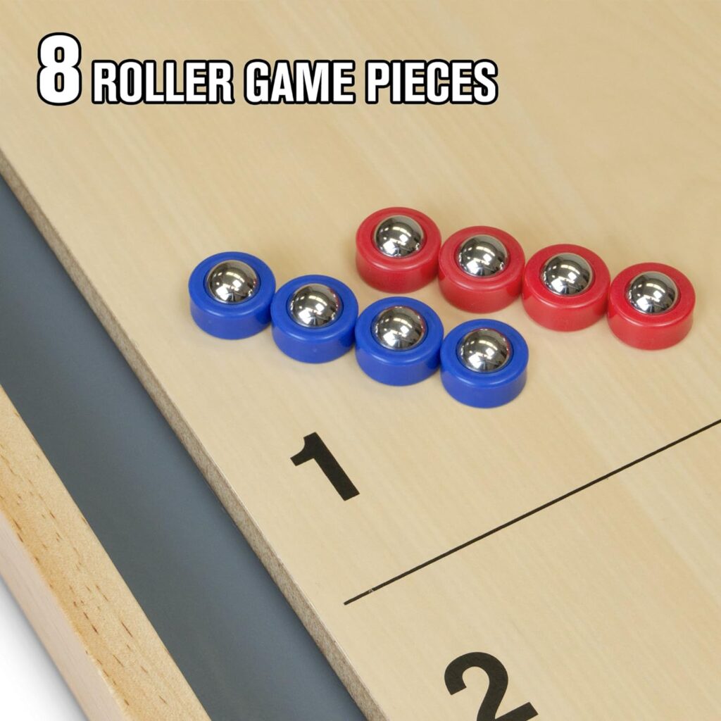 GoSports Shuffleboard and Curling 2 in 1 Board Games - Classic Tabletop or Giant Size - Choose Your Style