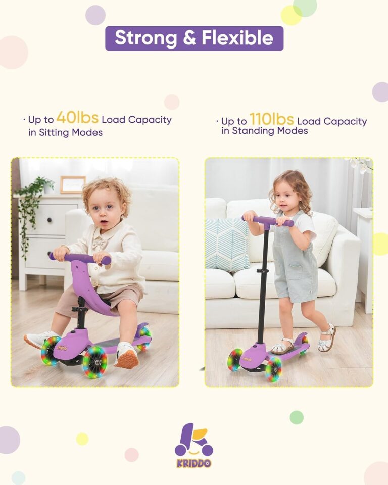 kriddo-5-in-1-kids-folding-scooter-toddler-toy-scooter-with-adjustable-height-3-lighted-wheels-ideal-for-indoor-outdoor-1-2