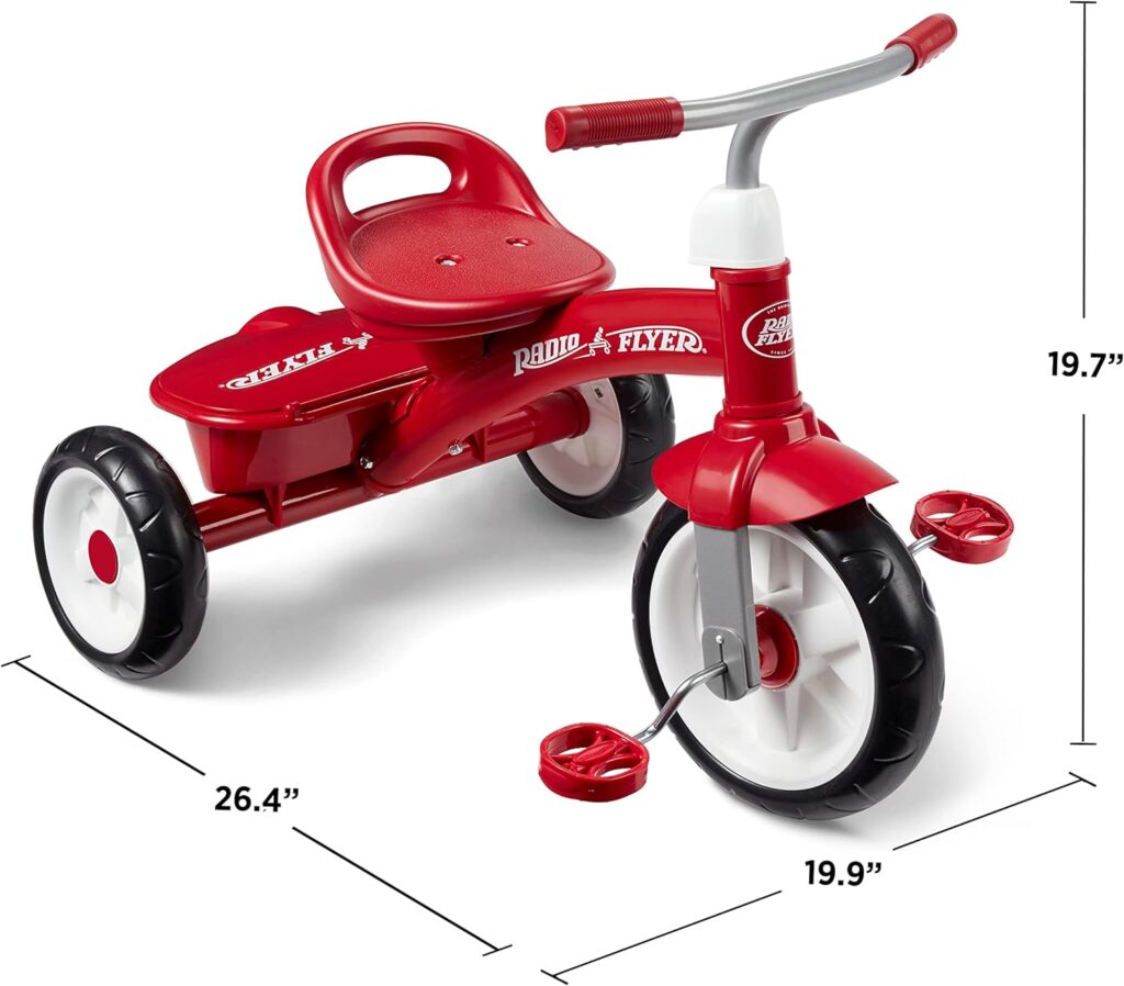 Radio Flyer Red Rider Trike, Outdoor Toddler Tricycle, For Ages 2.5-5 (Amazon Exclusive)